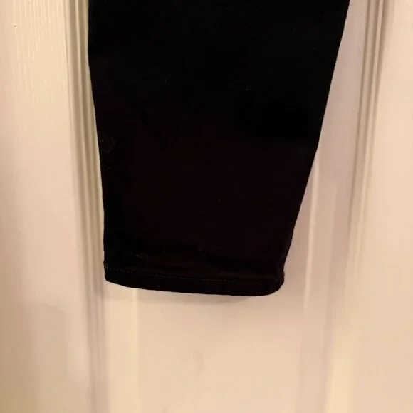 Express Black Skinny Jeans Denim Size 12s / 12 Short Mid Rise - Picture 6 of 8